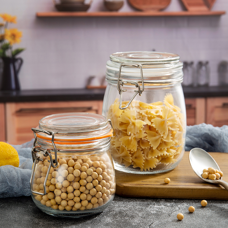 glass storage jar