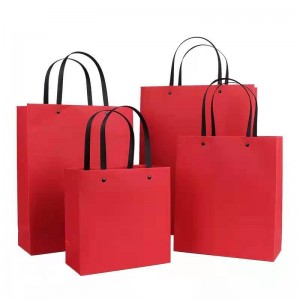 Paper bag handbag custom clothing shop kraft paper takeaway bag custom thickened packaging bag custom gift bag printing