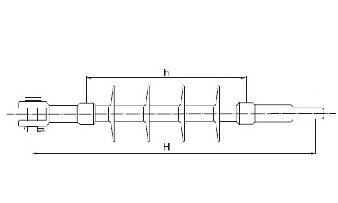 High voltage outdoor 11kv Composite Polymer Line Post Insulator (8)