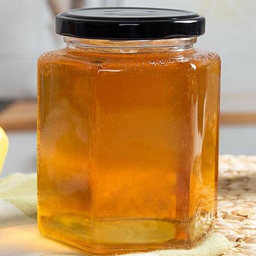 500ml hexagon honey jar