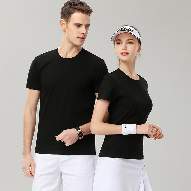 180gsm combed Cotton men women unisex custom t shirts printing or embroidery oem logo blank plain men's t shirt t-shirt