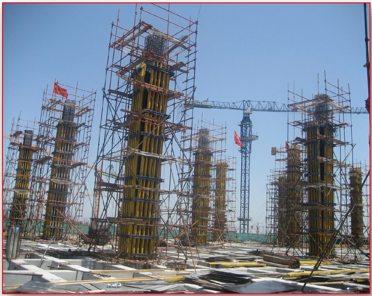 Sampmax-construction-formwork-system-for-column-jobsite