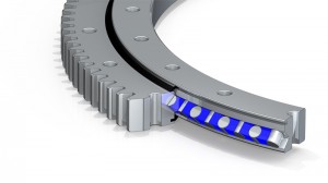 Single roller slewing bearing