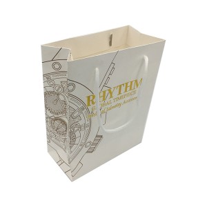 Bulk Promotional Kraft Paper Bag Jewelry Packaging with Handle